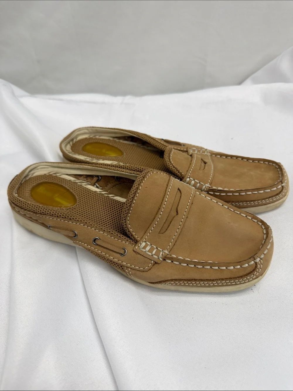 Bass Men’s Tan Slip-On Moccasin Loafers